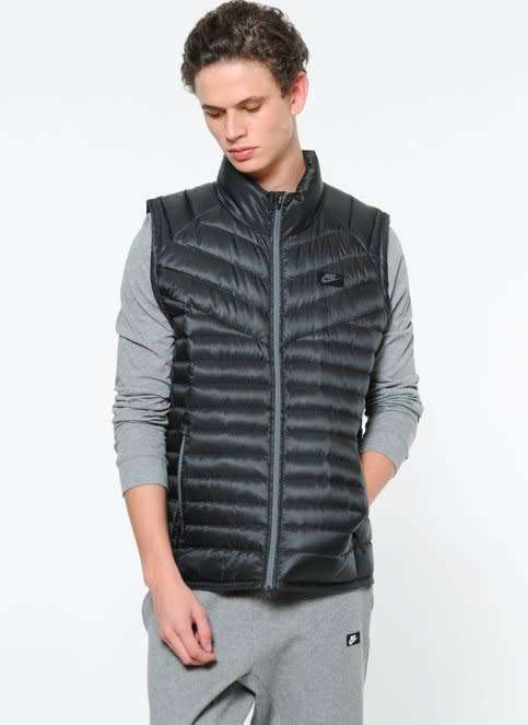 Original Mens NIKE Sportswear Down Fill Guild Vest Black 822866 010 Size XXL